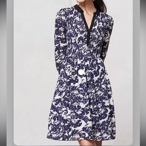 Anthropologie Edme and Esyllte Sketchbook Shirt Dress